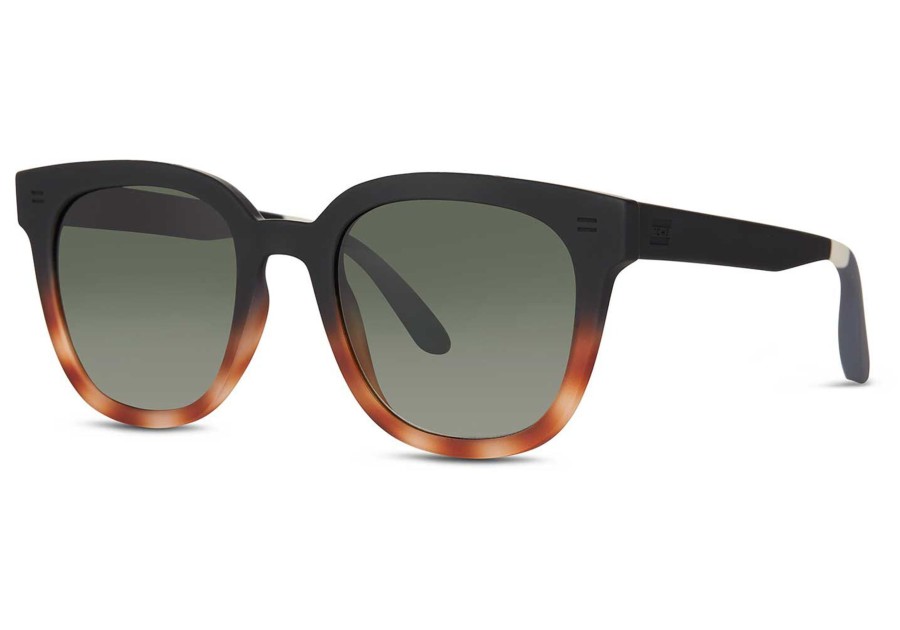 TOMS | Juniper Matte Black Honey Tortoise Fade W/ Soft Touch Finish