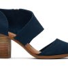 TOMS Heels & Wedges | Milan Blue Closed Toe Heel Dark Indigo