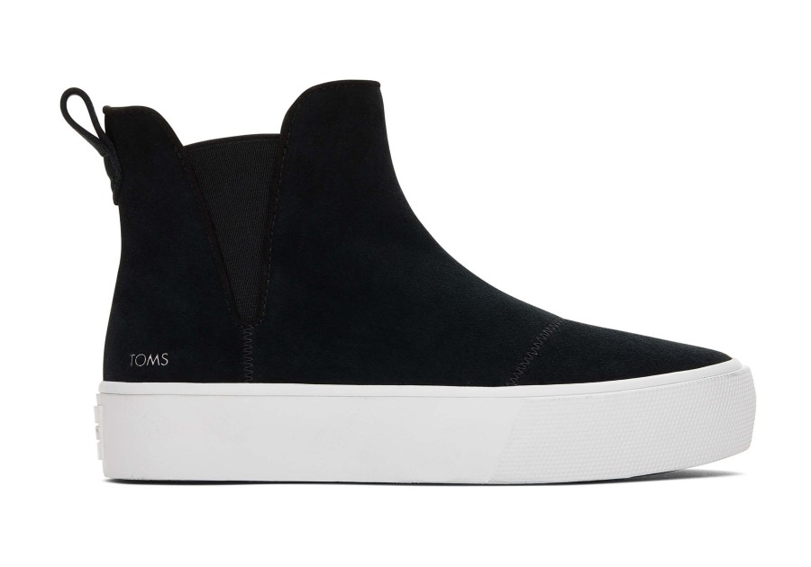 TOMS Sneakers | Fenix Platform Chelsea Suede Sneaker Black