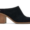 TOMS Heels & Wedges | Evelyn Suede Mule Black