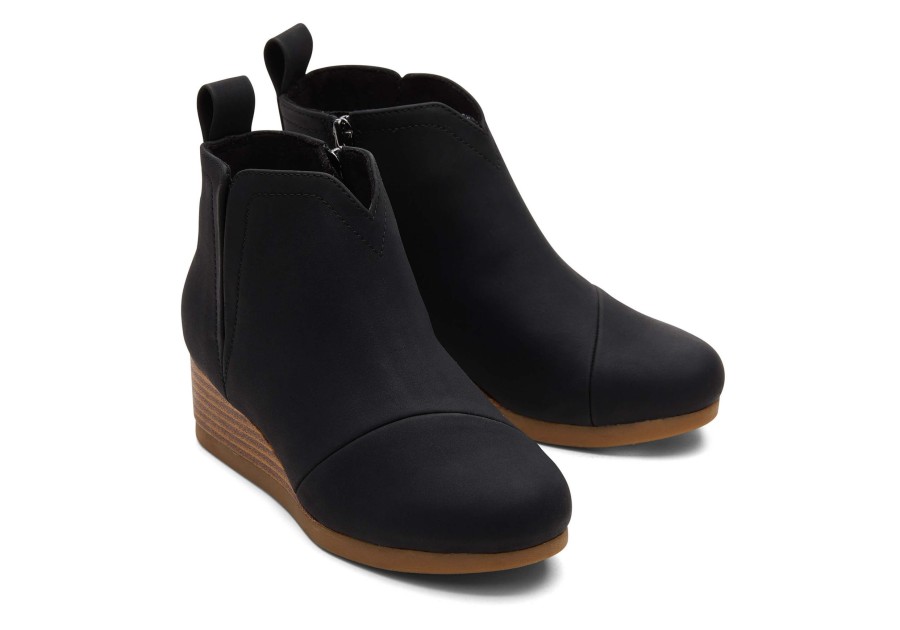 TOMS | Youth Clare Wedge Kids Boot Black