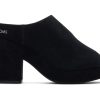 TOMS Platforms | Florence Suede Heel Black