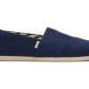 TOMS Alpargatas | Alpargata Recycled Cotton Canvas Navy