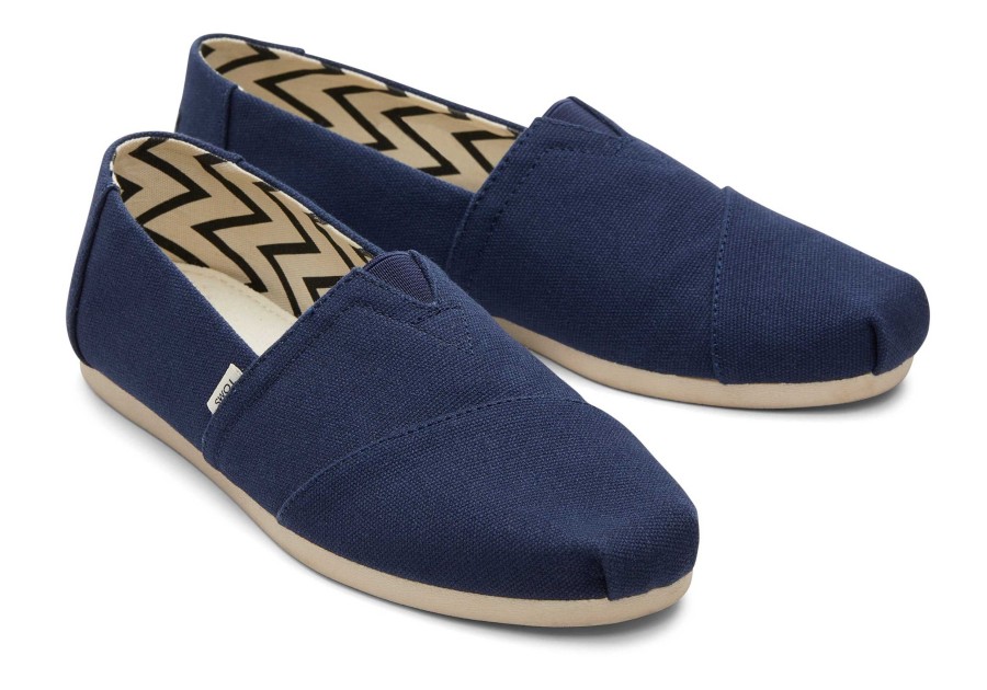 TOMS Alpargatas | Alpargata Recycled Cotton Canvas Navy