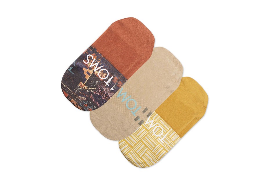 TOMS Socks | Ultimate No Show Socks Boho Woven 3 Pack Multi Boho Print