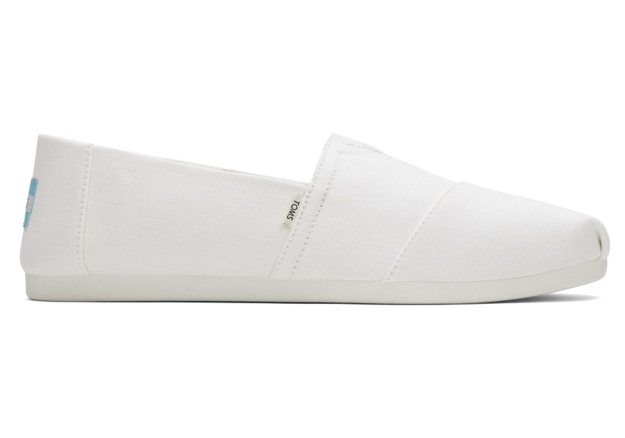 TOMS Alpargatas | Alpargata Recycled Cotton Canvas White