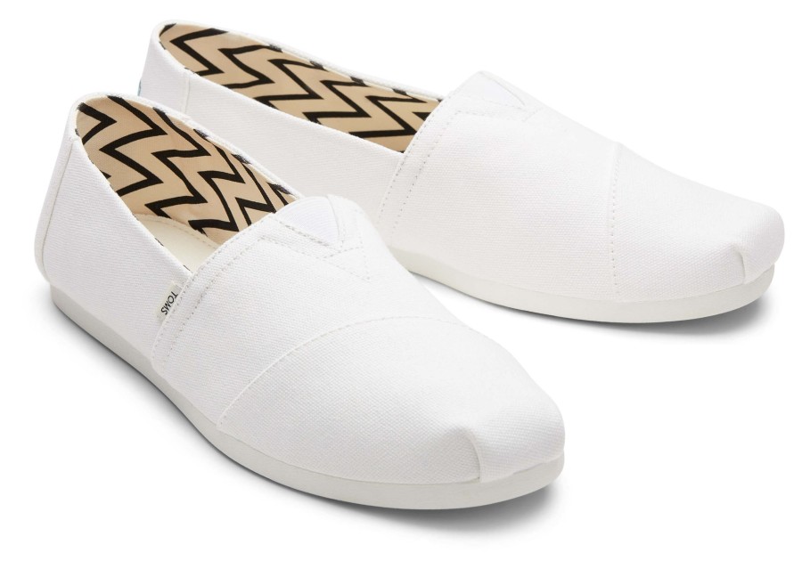 TOMS Alpargatas | Alpargata Recycled Cotton Canvas White