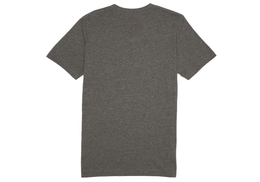 TOMS Tees | Toms Logo Short Sleeve Crew Tee Dark Heather Grey