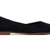 TOMS Flats | Jutti Neat Black Suede Flat True Black