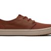 TOMS Sneakers | Carlo Terrain Brown Leather Water Resistant Sneaker Water Resistant Dark Ember