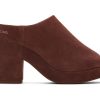 TOMS Platforms | Florence Suede Heel Chestnut