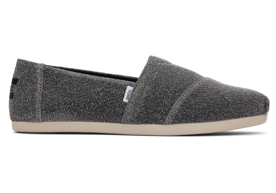 TOMS Alpargatas | Alpargata Grey Sparkle Knit|Alpargata Grey Sparkle Knit Sparkle Forged Iron