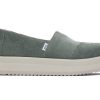 TOMS Sneakers | Alpargata Green Corduroy Midform Espadrille Corduroy Bonsai Green