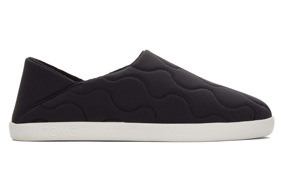 TOMS Slippers | Ezra Convertible Slipper|Ezra Convertible Slipper Black Quilted Cotton