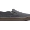 TOMS Sneakers | Baja Graphite Heritage Canvas Slip On Sneaker Smoky Graphite