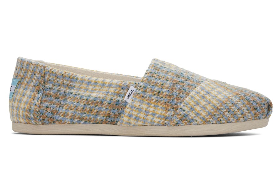 TOMS Alpargatas | Alpargata Blue Plaid Tweed Plaid Sky Blue