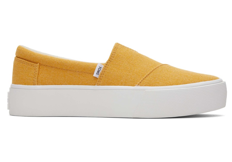 TOMS Sneakers | Fenix Platform Canvas Slip On Sneaker Mango