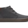 TOMS Dress Casuals | Carlo Mid Graphite Heritage Canvas Lace-Up Sneaker Smoky Graphite