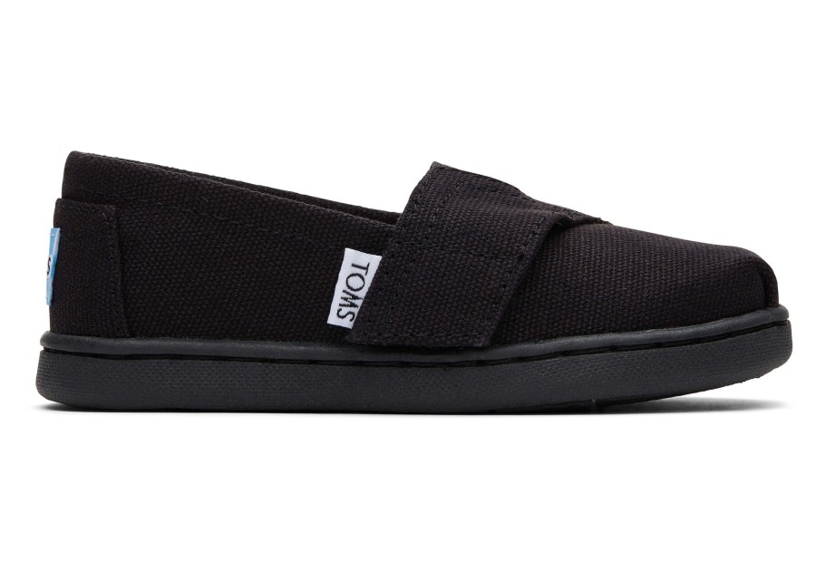 TOMS | Tiny Alpargata Canvas Toddler Shoe Black