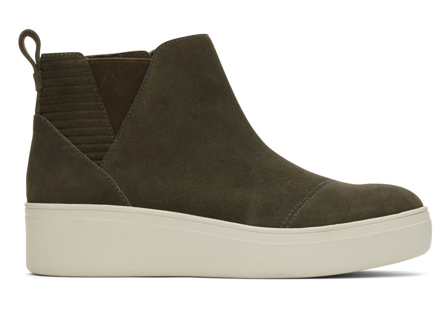 TOMS Sneakers | Jamie Olive Suede Slip On Sneaker Tarmac Olive