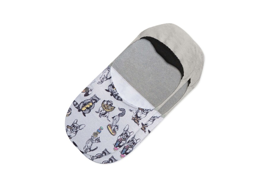 TOMS Socks | Ultimate No Show Socks Critters Grey