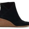 TOMS Heels & Wedges | Sutton Wedge Boot Black Suede