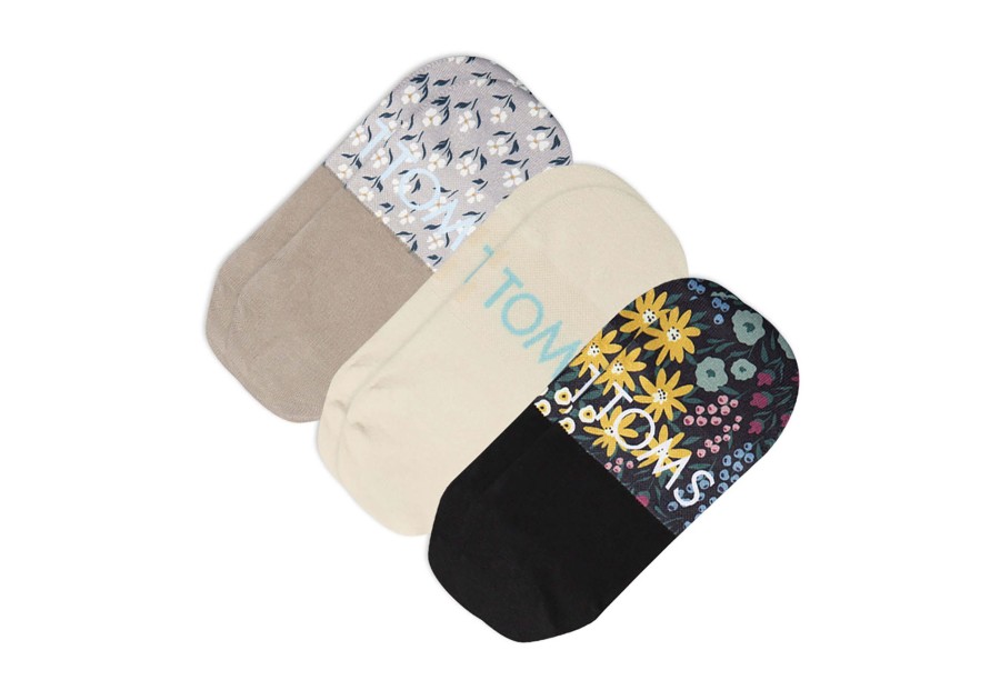 TOMS Socks | Ultimate No Show Socks 3 Pack Ditzy Floral