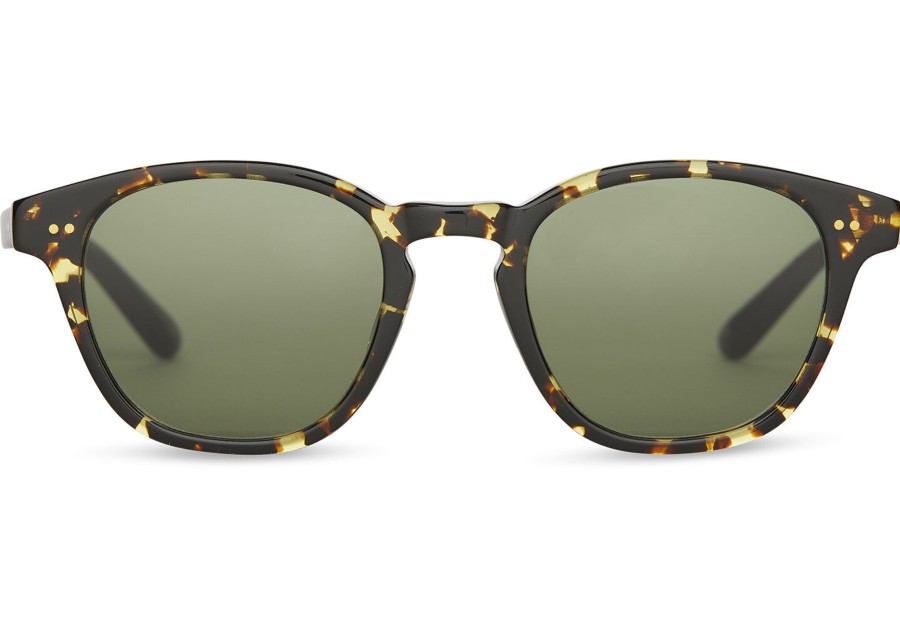 TOMS | Wyatt Eco Havana Tortoise -Glass Bottle Green