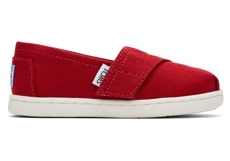 TOMS | Tiny Alpargata Canvas Toddler Shoe Red