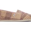 TOMS Alpargatas | Alpargata Pink Plaid Tweed Plaid Pink Quartz