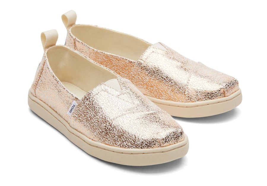 TOMS | Youth Alpargata Kids Shoe Gold Foil