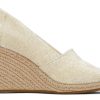 TOMS Heels & Wedges | Michelle Wedge Heel Dark Natural Metallic Linen