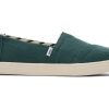 TOMS Sneakers | Alpargata Cupsole Green Heritage Canvas Slip On Stormy Green