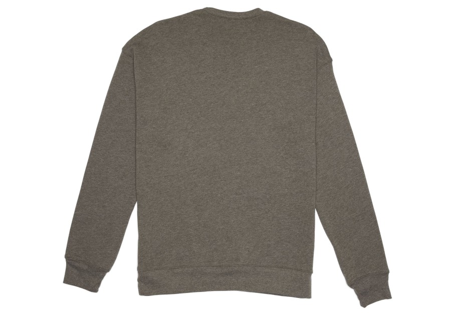 TOMS Sweatshirts | Toms Fleece Crewneck Sweatshirt Dark Heather Grey