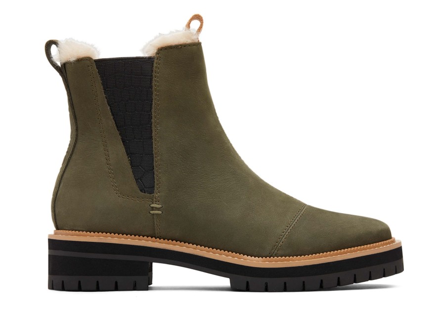 TOMS Boots & Booties | Dakota Olive Water Resistant Boot Tarmac Olive