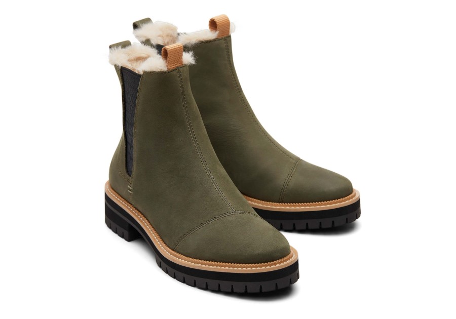 TOMS Boots & Booties | Dakota Olive Water Resistant Boot Tarmac Olive