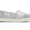 TOMS | Youth Alpargata Glimmer Kids Shoe Silver