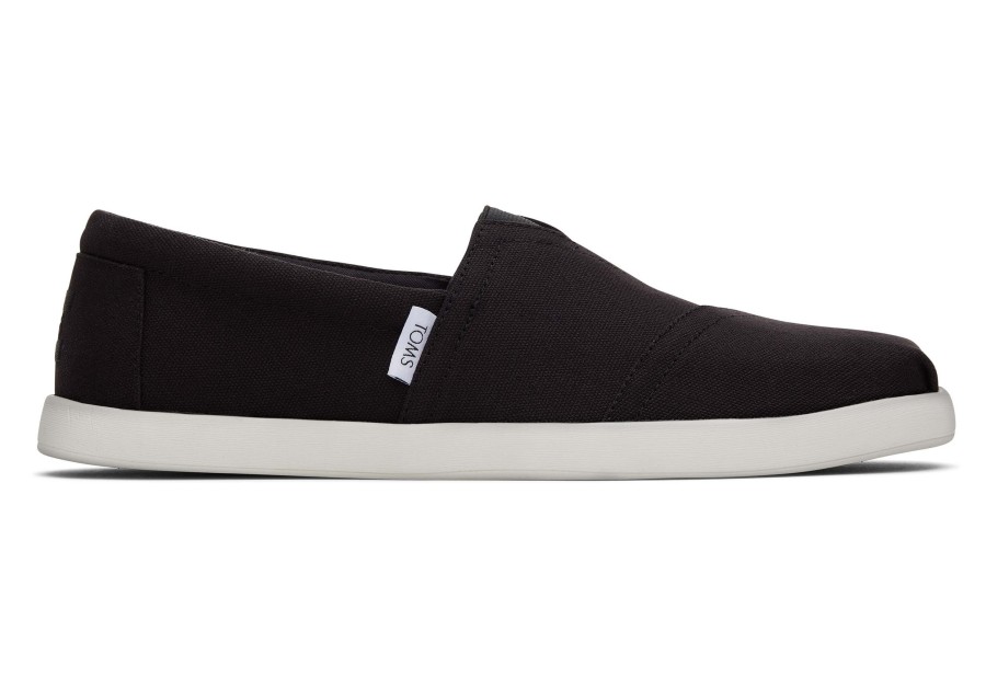 TOMS Slip Ons | Alp Fwd Recycled Cotton Canvas Black