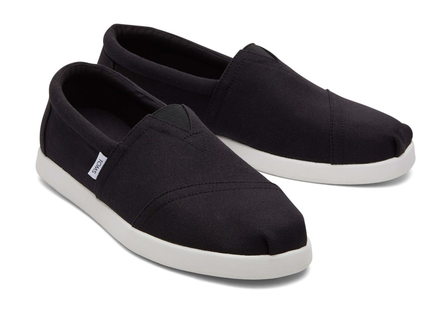 TOMS Slip Ons | Alp Fwd Recycled Cotton Canvas Black