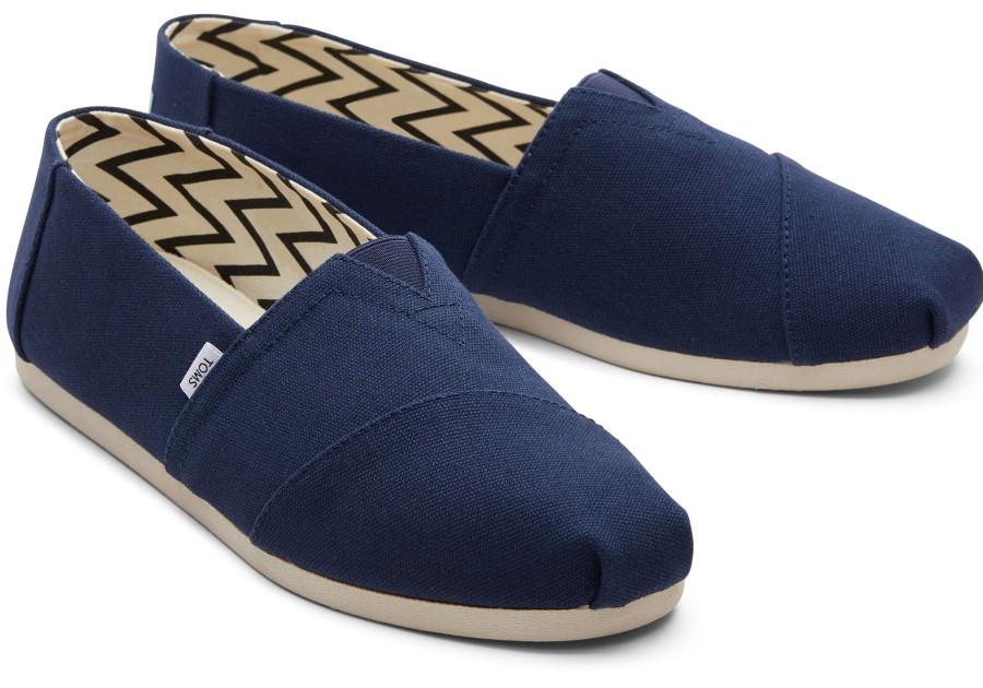 TOMS Alpargatas | Alpargata Recycled Cotton Canvas Navy