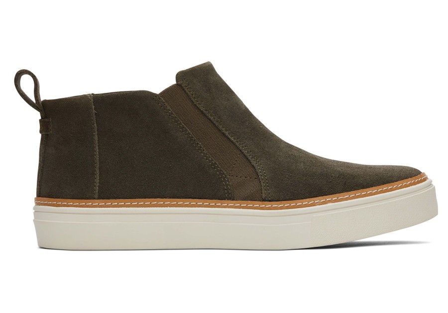 TOMS Sneakers | Bryce Olive Suede Slip On Sneaker Tarmac Olive