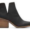 TOMS Heels & Wedges | Everly Cutout Heeled Boot Black Leather