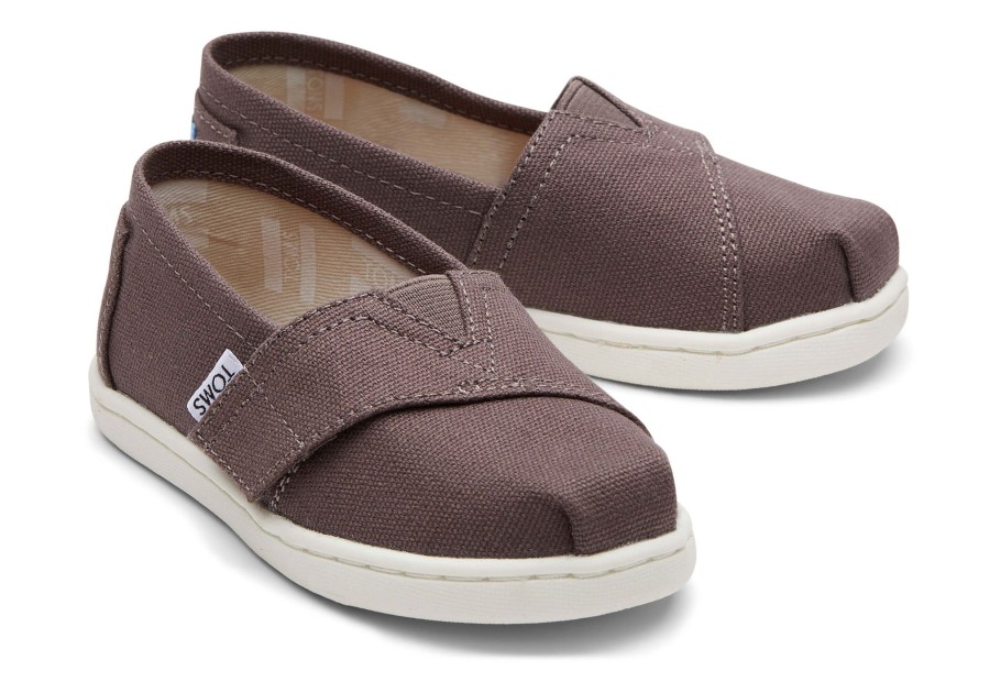 TOMS | Tiny Alpargata Grey Canvas Toddler Shoe Ash