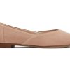 TOMS Flats | Jutti Neat Brown Suede Flat Buck Brown