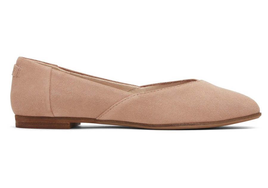 TOMS Flats | Jutti Neat Brown Suede Flat Buck Brown