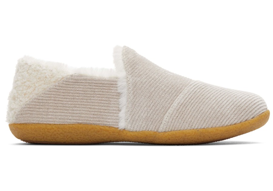 TOMS Slippers | India Faux Fur Slipper Natural Glitter