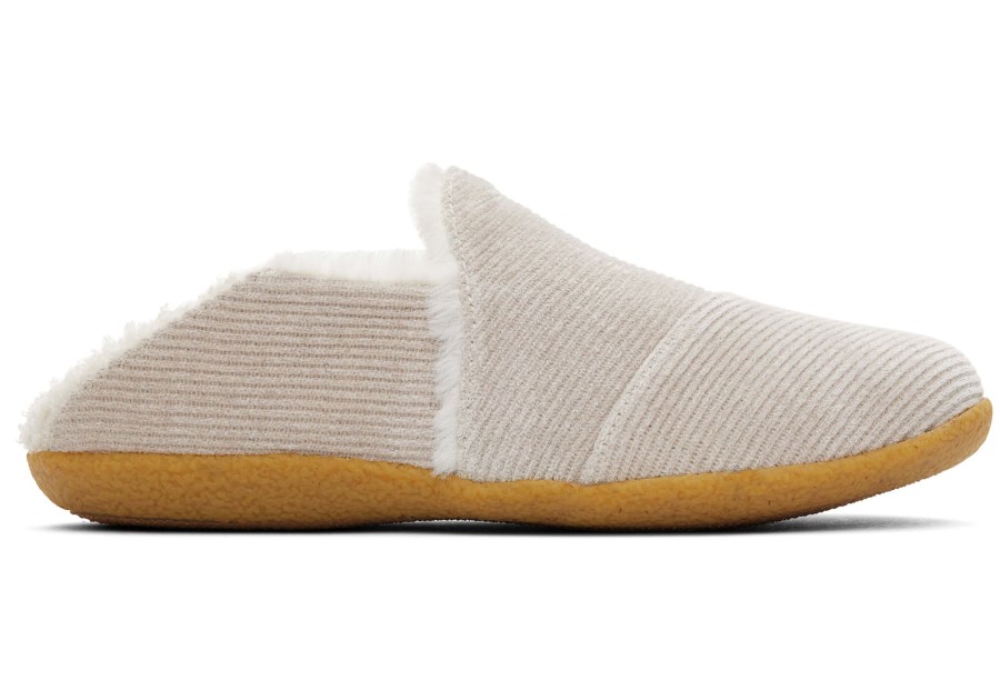 TOMS Slippers | India Faux Fur Slipper Natural Glitter