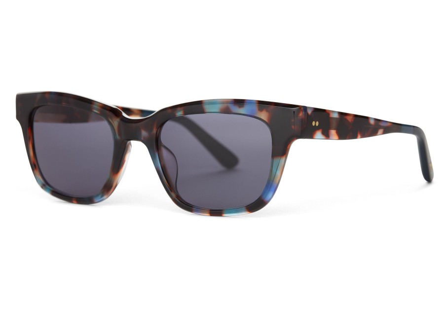 TOMS Sunglasses | Holland Pacific Blue Tortoise- Dark Grey