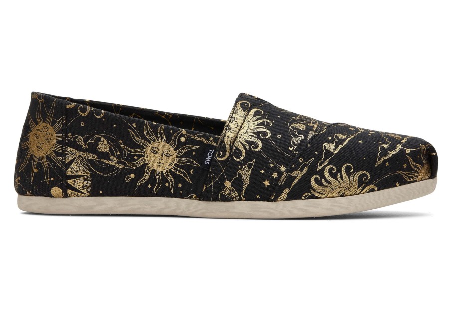 TOMS Slip Ons | Alpargata Lunar Sky Gold Foil