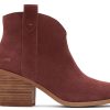 TOMS Heels & Wedges | Constance Suede Heeled Boot|Constance Suede Heeled Boot Chestnut